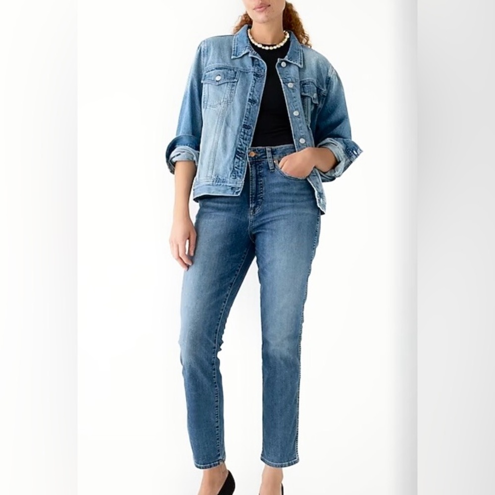 J.Crew NWT Curvy vintage slim-straight jean Warm Surf 27